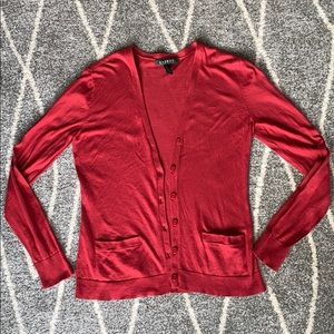Lauren Ralph Lauren Red Cardigan